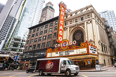 soda delivery truck in Chicago