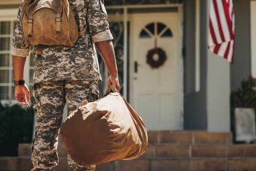 Soldier coming home